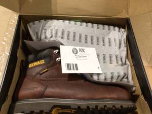 DEWALT  Mens Axle Waterproof 6 Inch Work Boots - Steel Toe - Walnut Pitstop Size 10.5(W)