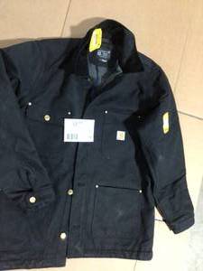 Carhartt  Mens Medium Black Cotton Firm Duck Chore Coat,