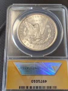 1884-O MORGAN SILVER DOLLAR MS62 ANACS