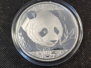 2018 CHINA SILVER PANDA 30 grams .999 FINE SILVER IN AIRTITE