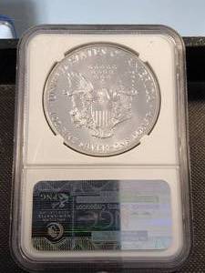 1992 AMERICAN SILVER EAGLE MS69 NGC