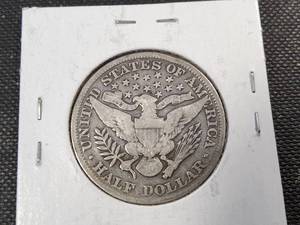1899 US BARBER HALF DOLLAR VG10