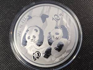 2022 CHINA SILVER PANDA 30 grams .999 FINE SILVER IN AIRTITE