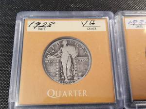 2 STANDING LIBERTY QUARTERS 1928 1930