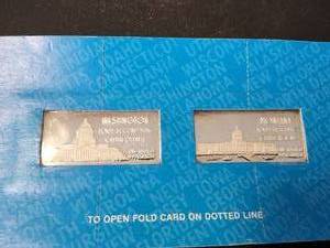 2 TROY OZ .999 FINE SILVER ART BARS SEALED � US STATE SERIES