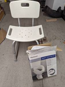 Raised Toilet Seat and Shower Chair