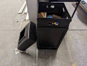 Garbage Can Outdoor - Full of Books