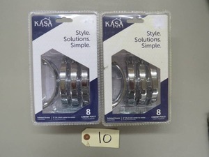 2 Pack Lot - Kasaware Cabinet Pulls #K8173PC-8 - Polished Chrome 16 Cabinet Pulls