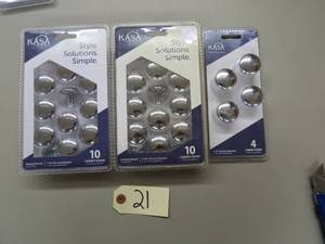 24 Knob Lot - Kasaware Cabinet Knobs #K591PC-10 - Polished Chrome