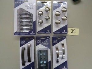 6 Pack Lot - Kasaware Mixed lot cabinet Hardware