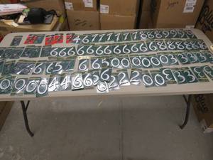 Mixed Lot 4 Decorative Numbers