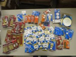 Mixed Lot  - HandlesDoor SecurityEye BoltsCup HooksMisc. Hardware