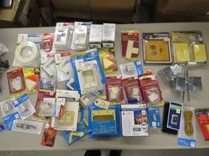 Mixed Electrical Accessory Lot - GangboxSwitchesother Accessories
