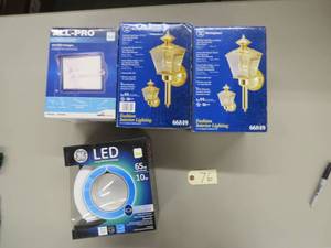 Mixed Lot - FloodlightHouse wall LightsLED Lights