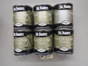 6 Quart Lot - Old Masters Penetrating Stain - Vintage Burgandy