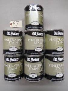 7 Quart Lot - Old Masters Penetrating Stain - Assorted Colors - See Photos