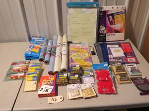 Mixed Housewares Lot - KitchensewingCraftsStationary Items