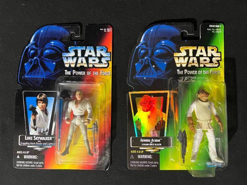 Star Wars the Power of the Force Action Figures - Admiral Ackbar, Luke  Skywalker *New in Package*, Air Jordans, Star Wars, Hot Wheels, Sports  Cards, Legos & Action Figures