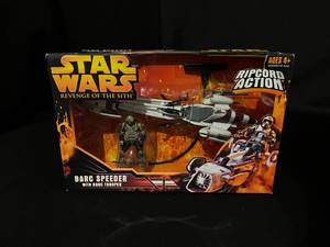 lot 21 image: Star Wars Battle Vehicle Asst - Barc Speeder with Barc Trooper New