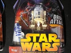lot 56 image: Star Wars Basic Figure Asst - Holographic Emperor Palpatine, R2-D2 New in Package