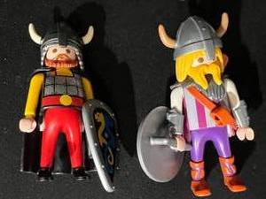 lot 140 image: Vintage Playmobil Figures Knights, Soldiers & Vikings