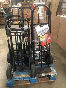 Lot of assorted hand trucks dollies various models and conditions review pictures