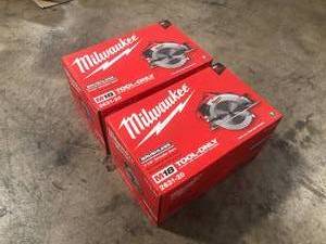 Lot of 2 Milwaukee  M18 18V Lithium-Ion Brushless Cordless 7-14 in. Circular Saw (Tool-Only) review pictures