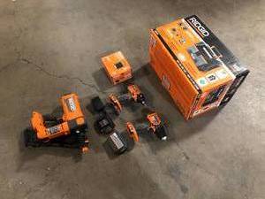 Lot of assorted Ridgid  Tools, accesories  variosu models and conditions see pictures
