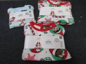 lot 58 image: 3 Sets of Kids Holiday PJs...