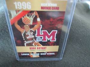 lot 101 image: Rare Custom Kobe Bryant Card...