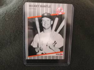 lot 102 image: Rare Custom Mickey Mantle Card...