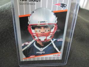 lot 103 image: Rare Custom Tom Brady Card...