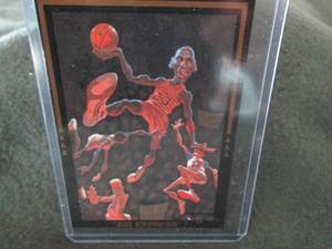 lot 105 image: Rare Custom Michael Jordan Card...