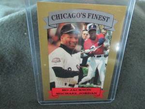 lot 106 image: Rare Custom Bo Jackson Michael Jor...