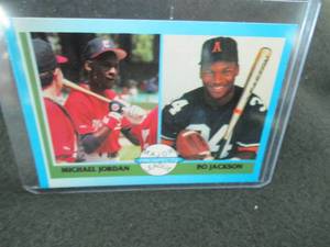 lot 107 image: Rare Custom Bo Jackson Michael Jor...