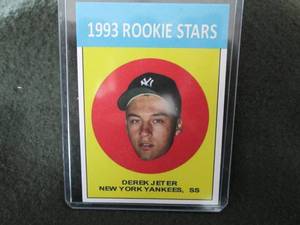 lot 108 image: Rare Custom Derek Jeter Card...