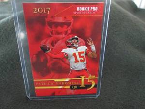 lot 112 image: Rare Custom Patrick Mahomes Card...