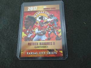 lot 113 image: Rare Custom Patrick Mahomes Card...