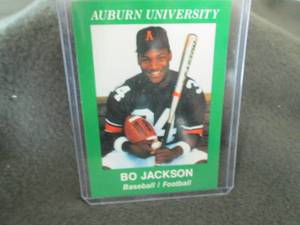 lot 119 image: Rare Custom Bo Jackson Card...