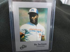 lot 120 image: Rare Custom Bo Jackson Card...