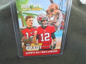 lot 123 image: Rare Custom Tom Brady Card...