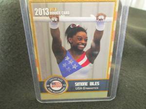 lot 124 image: Rare Custom Simone Biles Card...