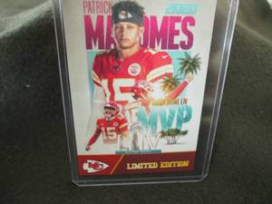 lot 126 image: Rare Custom Patrick Mahomes Card...