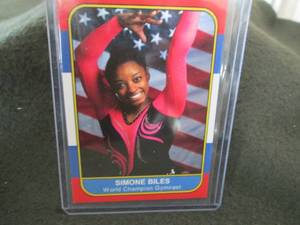 lot 133 image: Rare Custom Simone Biles Card...