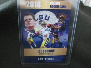 lot 135 image: Rare Custom Joe Burrow Card...