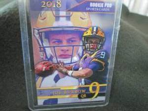 lot 136 image: Rare Custom Joe Burrow Card...