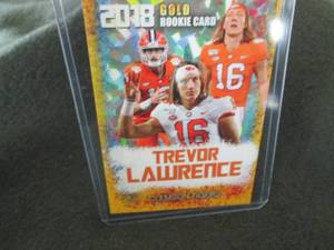 lot 140 image: Rare Custom Trevor LawrenceCard...