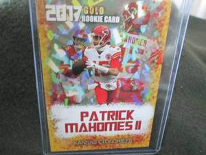 lot 145 image: Rare Custom Patrick Mahomes Card...