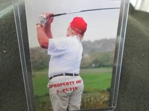 lot 147 image: Rare Custom Donald Trump Card...