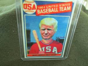 lot 151 image: Rare Custom Donald Trump Card...